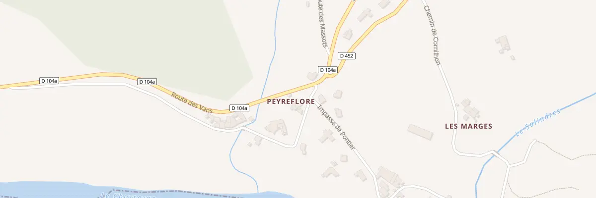 Plan du 5133 Peyreflore aux Assions