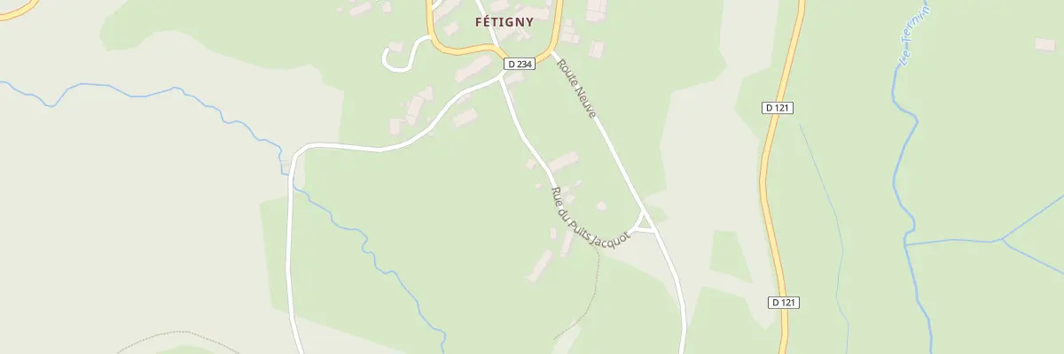 Plan du 268 Fetigny à Alligny-en-Morvan