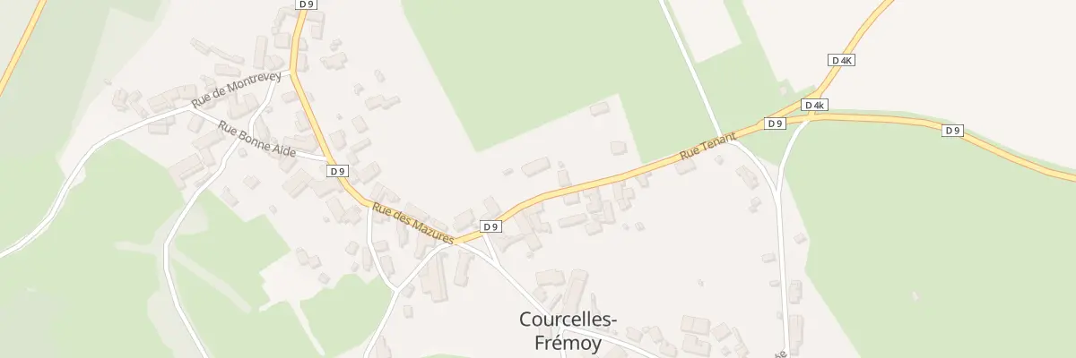 Plan du 3 Rue Tenant à Courcelles-Frémoy