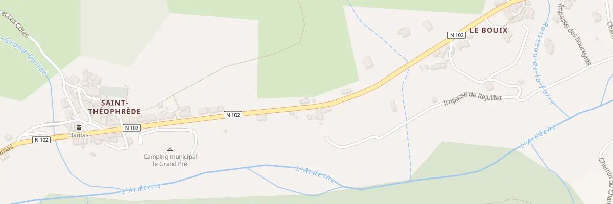 Plan du 415 Rte du Bouix à Barnas