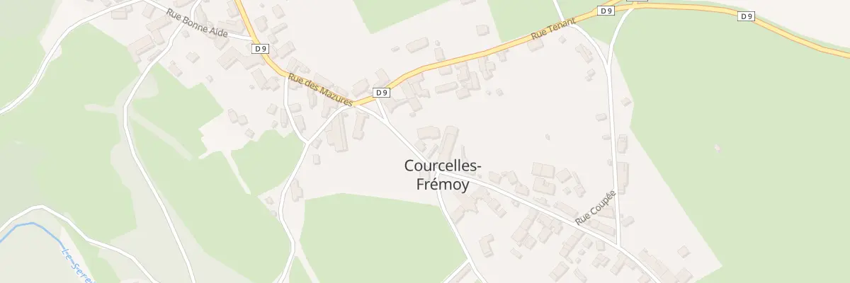 Plan du 3 Rue Gueneau à Courcelles-Frémoy