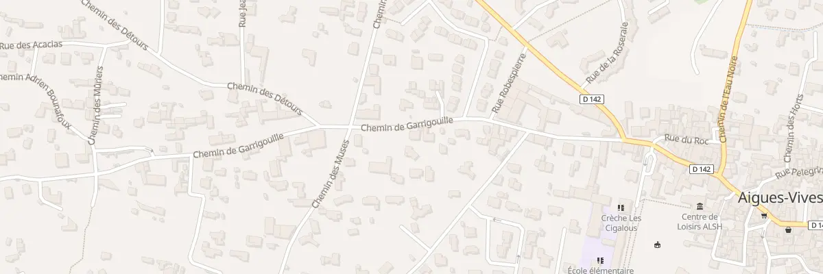 Plan du 287 Che de Garrigouille à Aigues-Vives