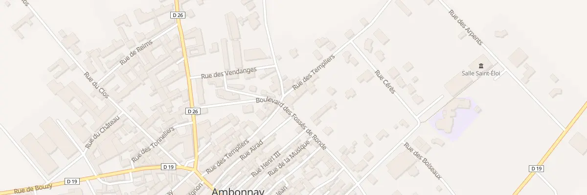 Plan du 12 Rue des Templiers à Ambonnay