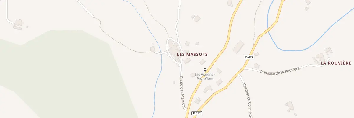 Plan du 5710 Les Massots aux Assions