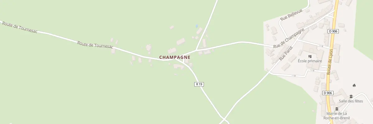 Plan du 9 Rte de Tournesac à La Roche-en-Brenil