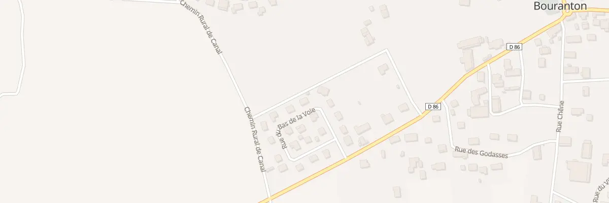 Plan du 12 Rue du Bas de la Voie à Bouranton