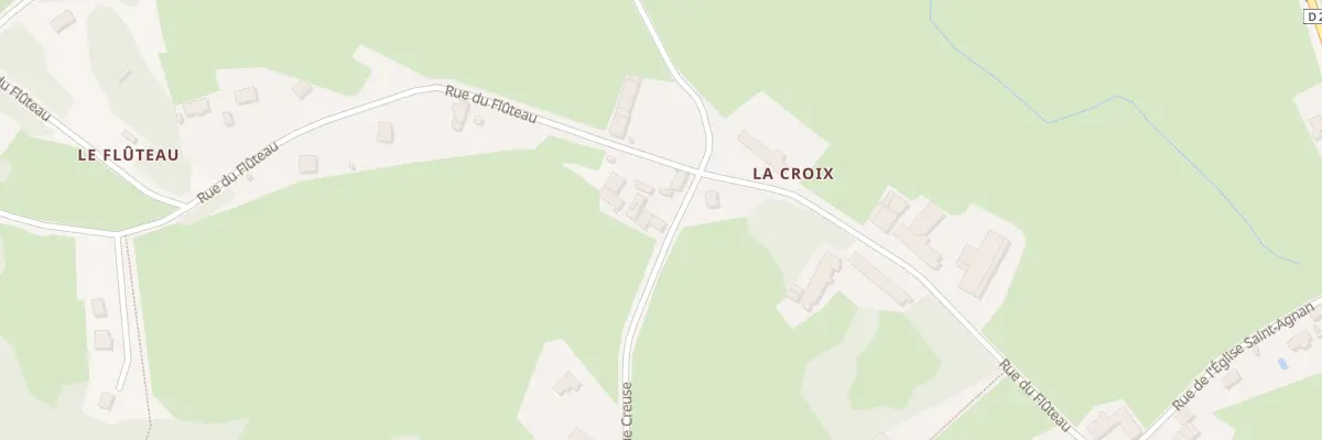 Plan du 5136 La Croix Ouest à La Celle-en-Morvan