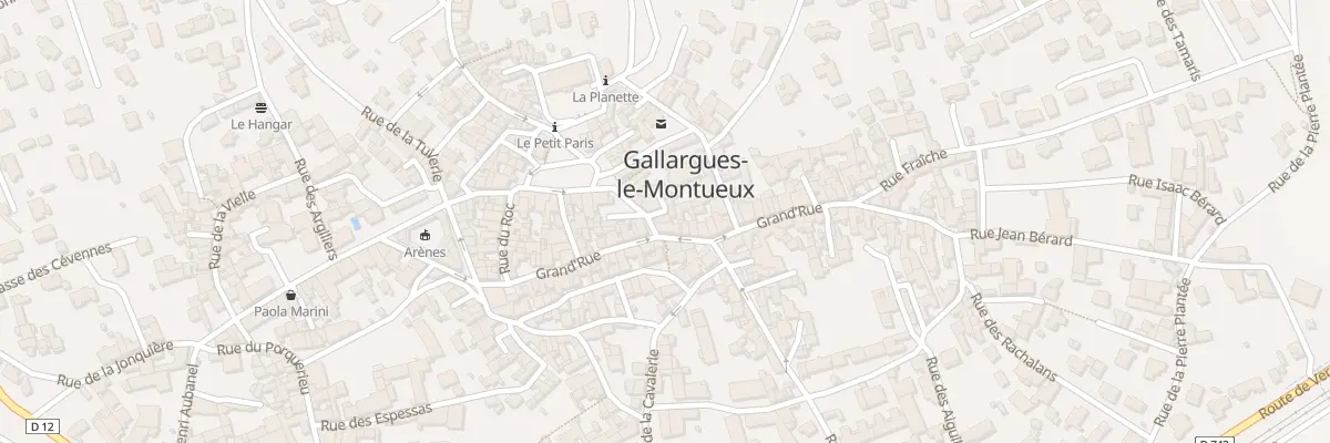 Plan du 5055 Rue de la Bonnette Rouge à Gallargues-le-Montueux