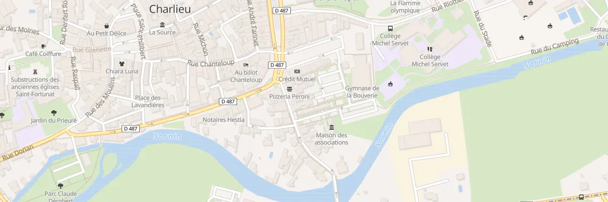 Plan du 7 Rue du Pont de Pierre à Charlieu