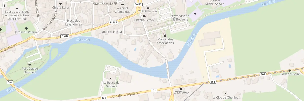 Plan du 20 Rue du Pont de Pierre à Charlieu