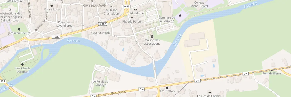 Plan du 25 Rue du Pont de Pierre à Charlieu