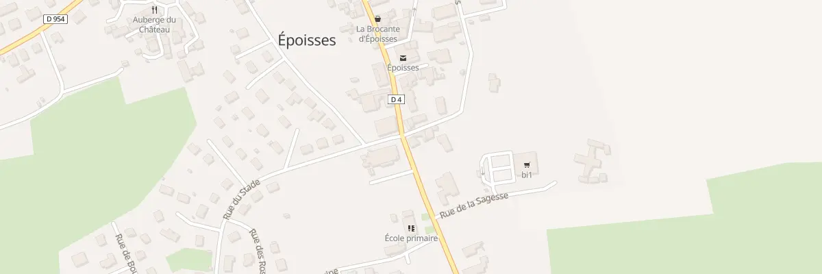Plan du 1 Rue de la Gare à Époisses