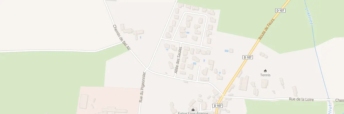 Plan du 3 All Les Saules à Chambéon
