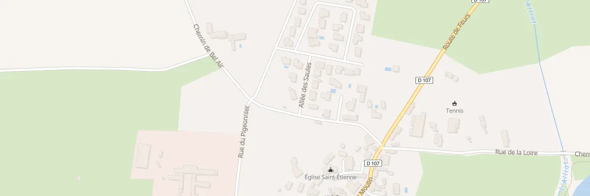 Plan du 1 All Les Saules à Chambéon