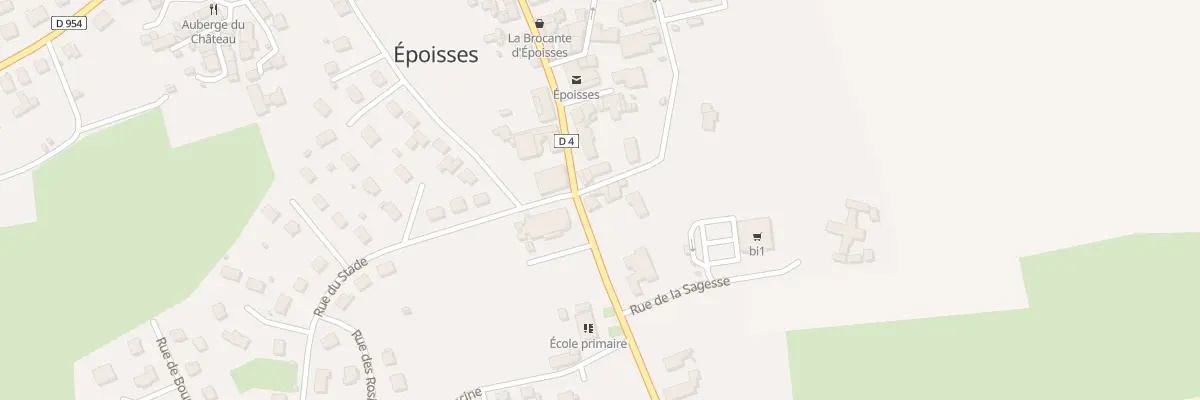 Plan du 3 Rue de la Gare à Époisses
