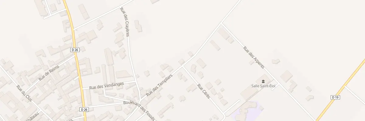 Plan du 23 Rue des Templiers à Ambonnay