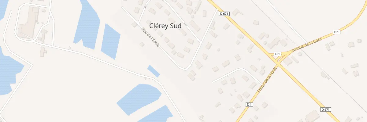 Plan du 8 Rue De L Ecole à Clérey