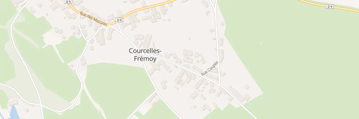 Plan du 11 Rue Gueneau à Courcelles-Frémoy