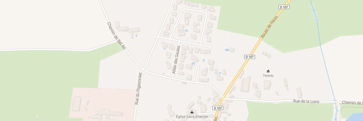 Plan du 6 Les Saules à Chambéon