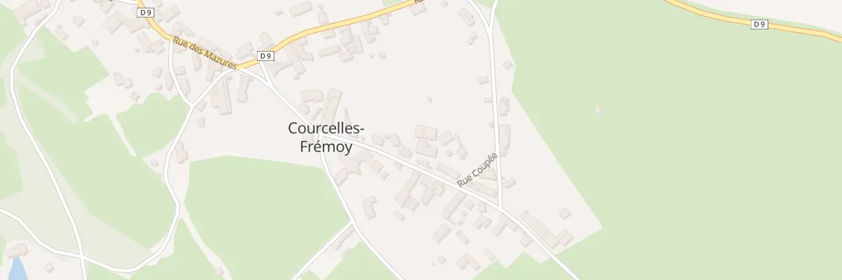 Plan du 13 Rue Gueneau à Courcelles-Frémoy