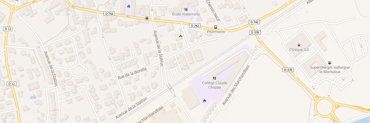 Plan du 3 Rue de la Borelle à Gallargues-le-Montueux
