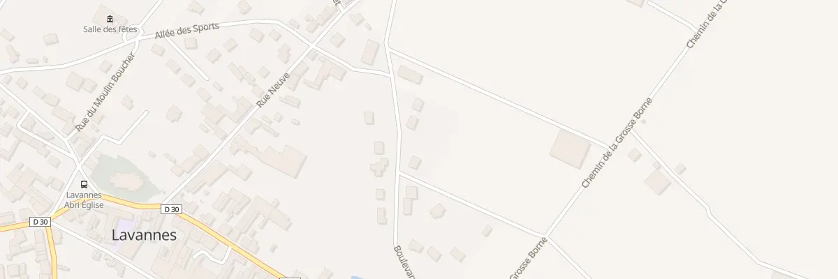 Plan du 14 Bd des Halliers à Lavannes