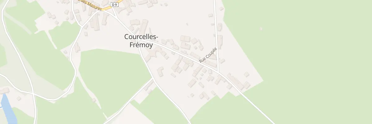 Plan du 12 Rue Gueneau à Courcelles-Frémoy