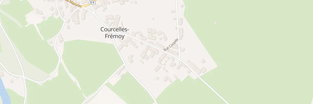 Plan du 14 Rue Gueneau à Courcelles-Frémoy