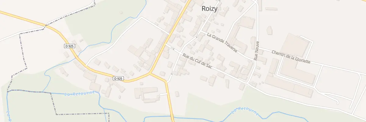 Plan du 5028 Le Village à Roizy