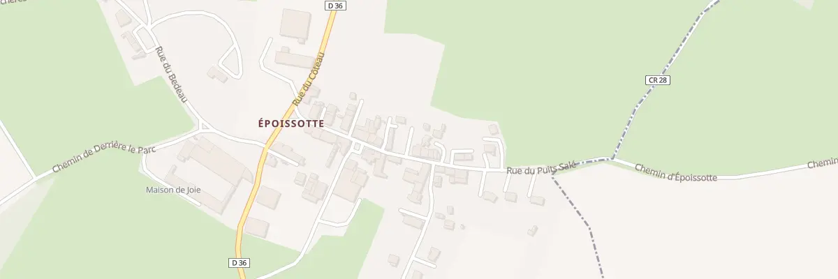 Plan du 15 Rue du Puits Salé à Époisses