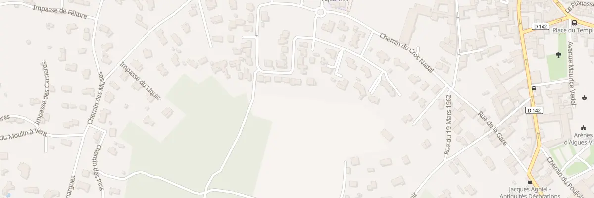 Plan du 91 Rue Jeanne et Marcel Encontre à Aigues-Vives