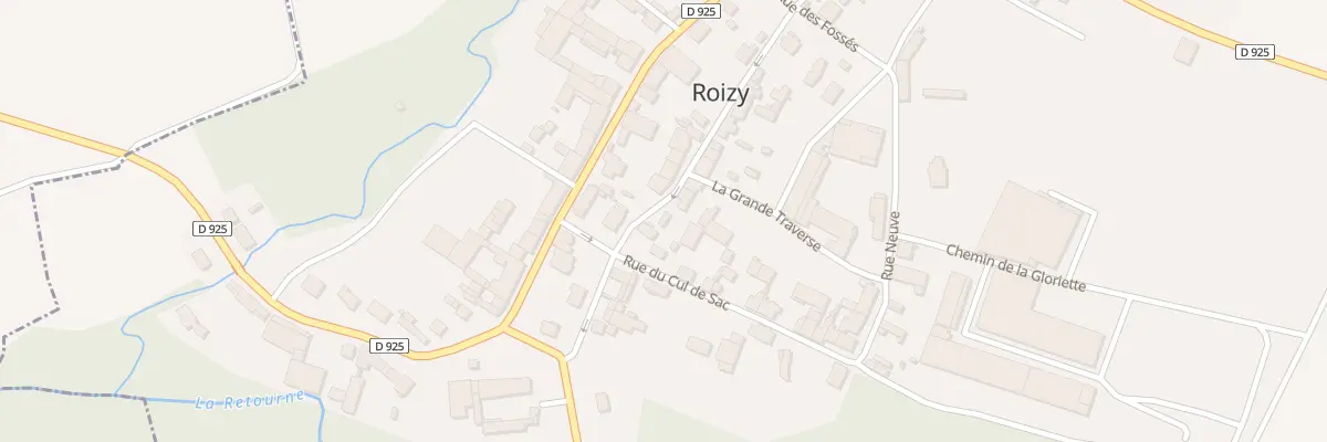 Plan du 5030 Le Village à Roizy