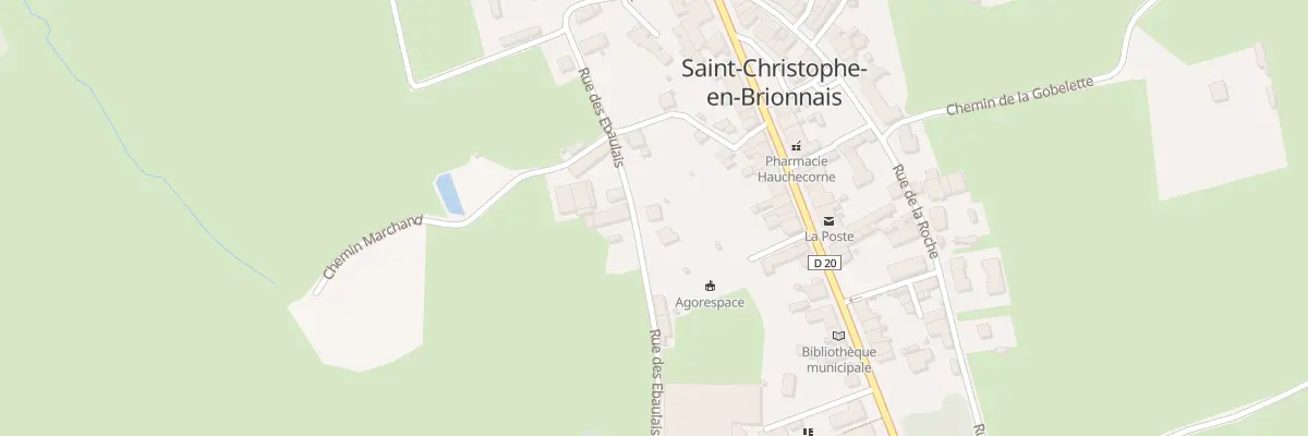 Plan du 13 Rue des Ebaulais à Saint-Christophe-en-Brionnais