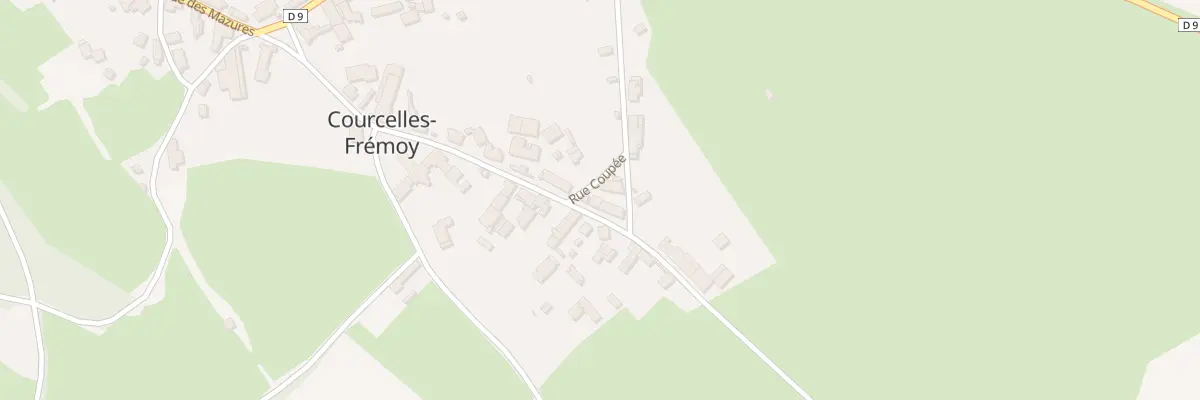 Plan du 19 Rue Gueneau à Courcelles-Frémoy