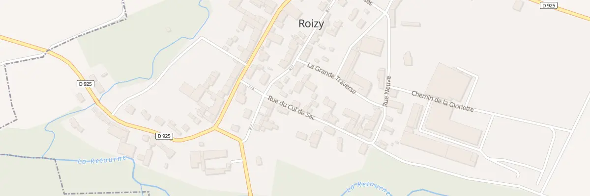 Plan du 1B Rue du Cul de Sac à Roizy