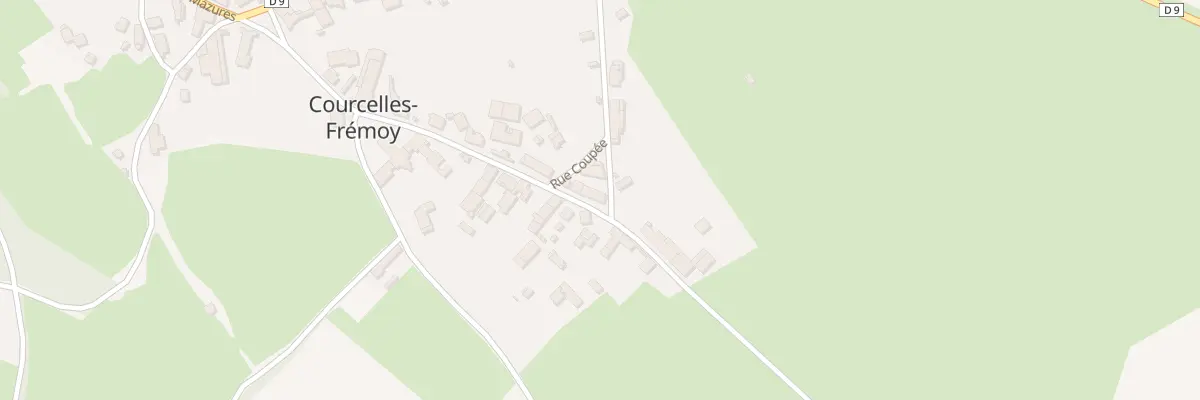 Plan du 21 Rue Gueneau à Courcelles-Frémoy