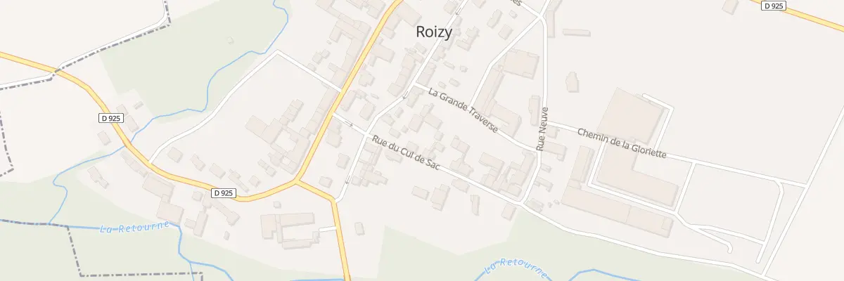 Plan du 3 Rue du Cul de Sac à Roizy
