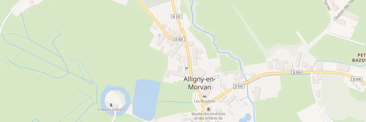 Plan du 3 Rte de Saulieu à Alligny-en-Morvan