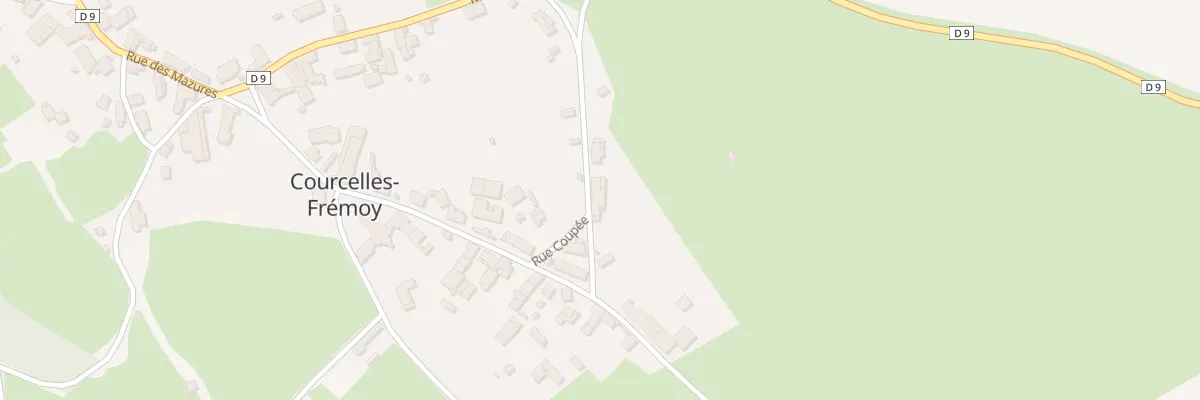 Plan du 8 Rue de la Borne à Courcelles-Frémoy