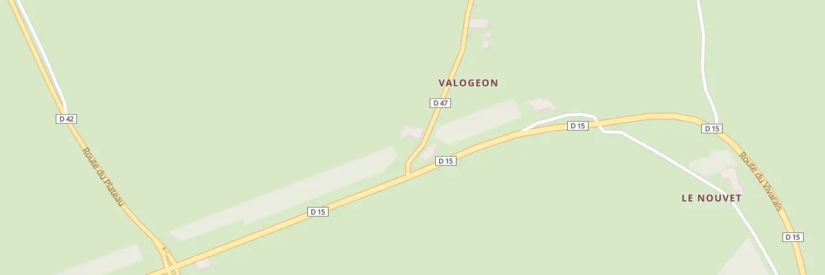 Plan du 45 Rte des Epilobes à Araules