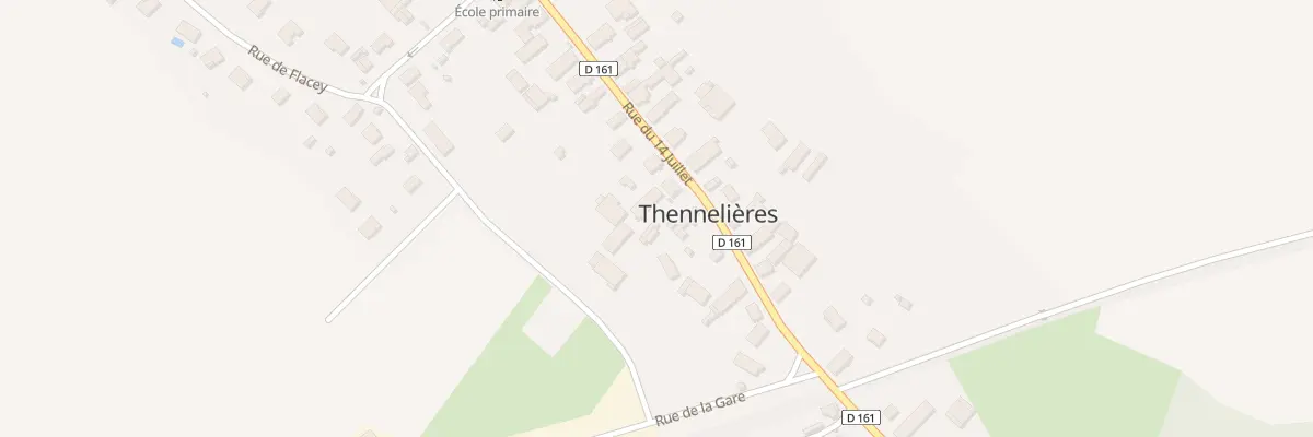 Plan du 28 Rue du 14 Juillet à Thennelières