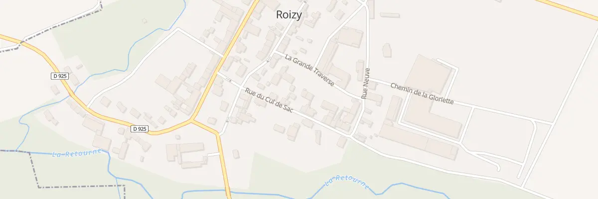 Plan du 5023 Le Village à Roizy