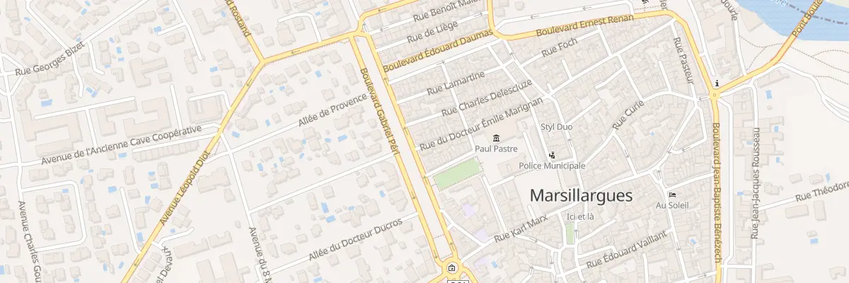 Plan du 34 Rue Docteur Emile Marignan à Marsillargues