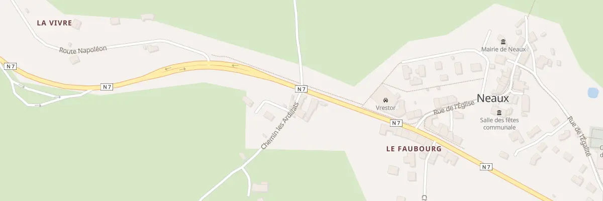 Plan du 1435 Rte Nationale 7 à Neaux