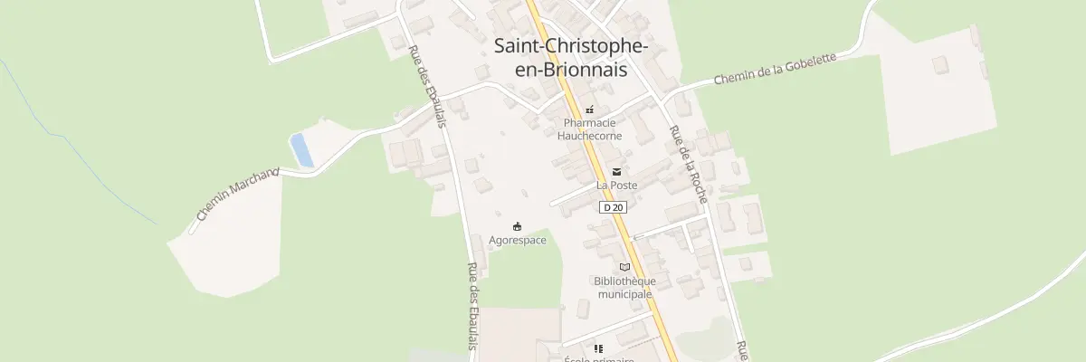 Plan du 44 Gr Grande Allee de Tenay à Saint-Christophe-en-Brionnais