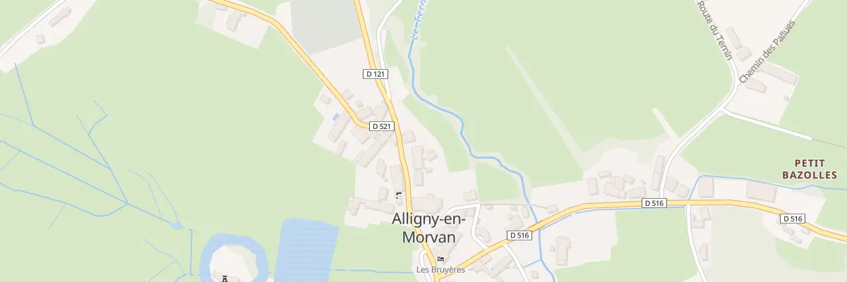 Plan du 35 Le Bourg à Alligny-en-Morvan