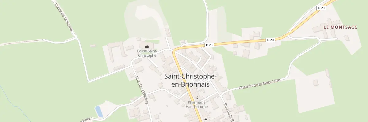 Plan du 5 Gr Grande Allee de Tenay à Saint-Christophe-en-Brionnais