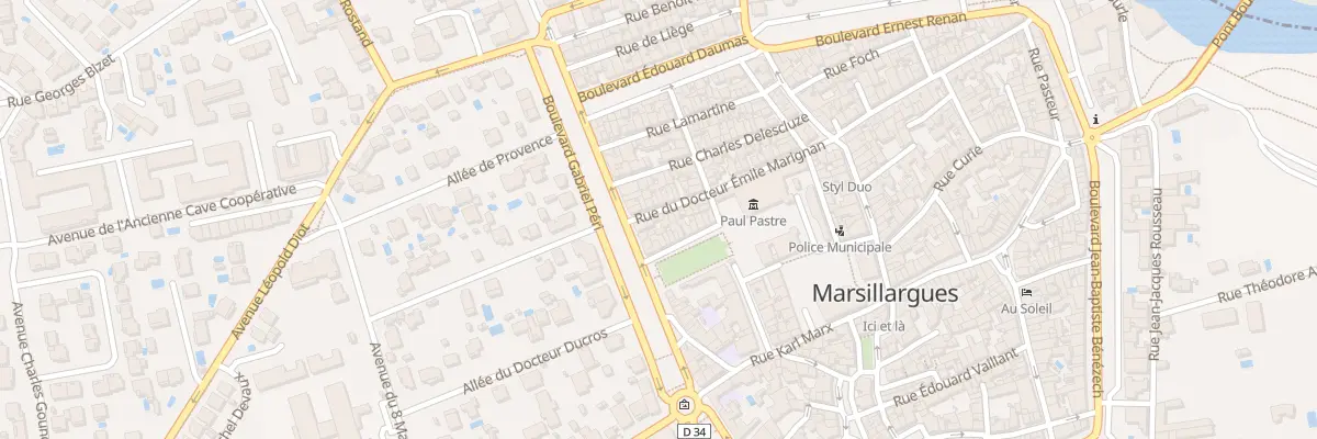 Plan du 15 Rue Docteur Emile Marignan à Marsillargues
