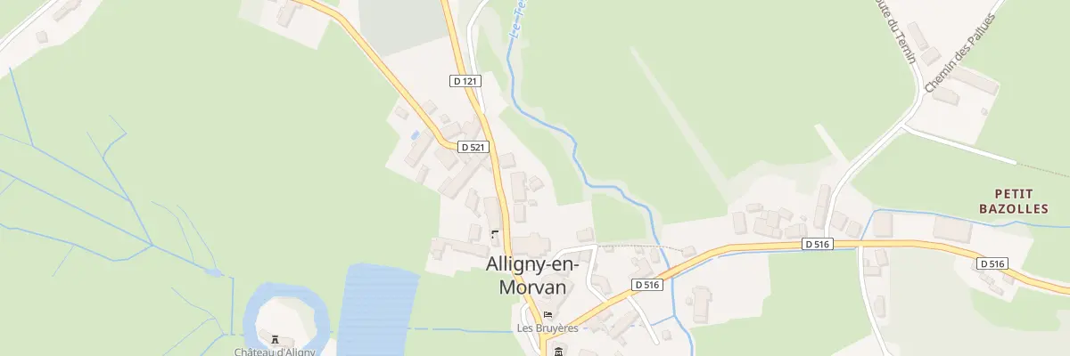 Plan du 10 Rte de Saulieu à Alligny-en-Morvan