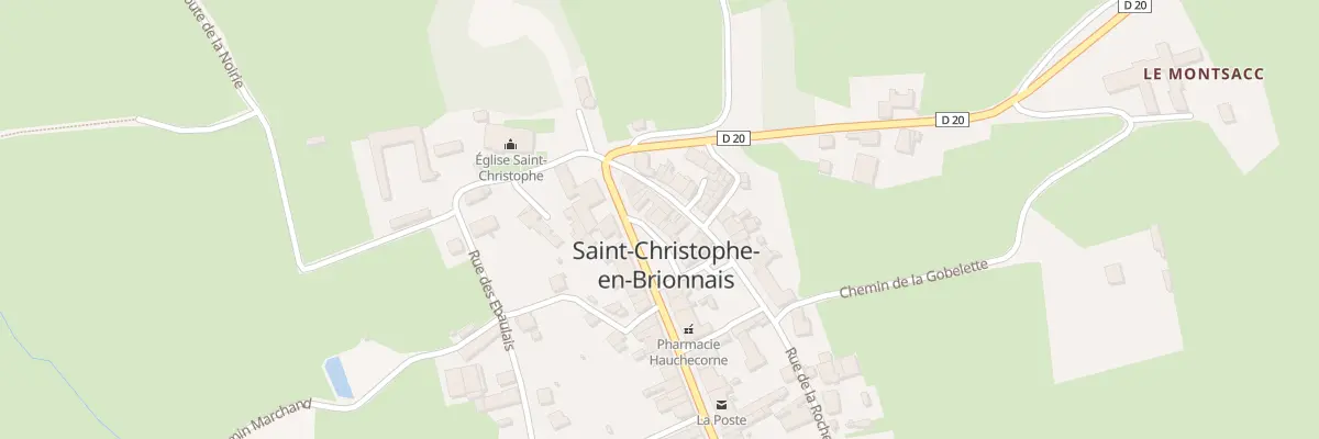 Plan du 9 Gr Grande Allee de Tenay à Saint-Christophe-en-Brionnais